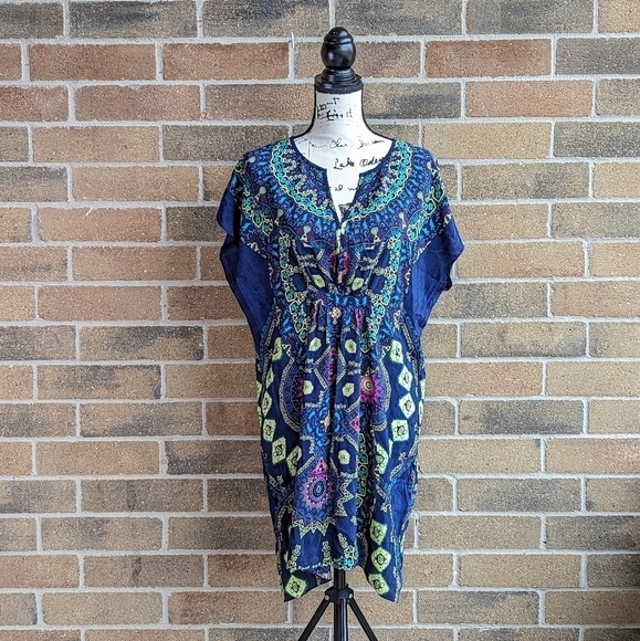ANTHROPOLOGIE Maeve Silk Tunic Dress - Picture 1 of 8